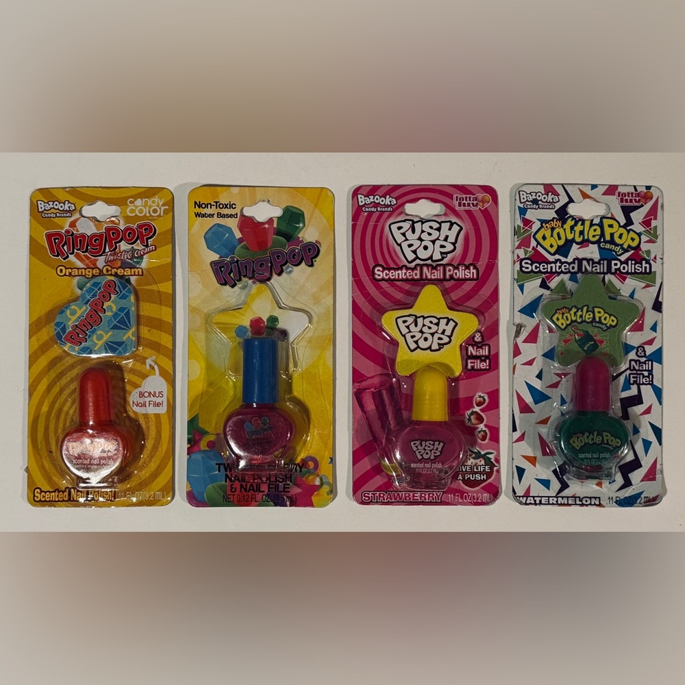 Lotta Luv Set of 4 Scented Orange, Strawberry, Watermelon & Berry Nail Polish